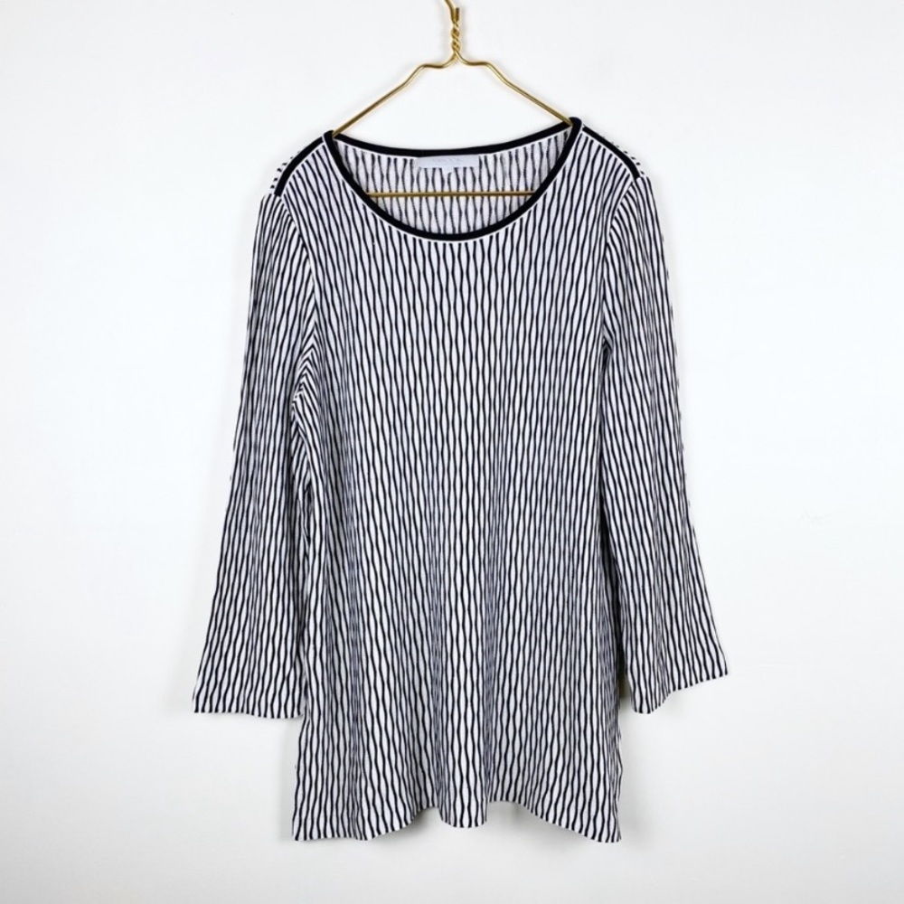 Misook Collection Textured Knit Tunic Sweater VG condition